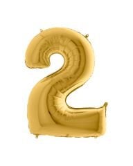 Rakam Folyo Balon 40'' (100cm) Gold 2
