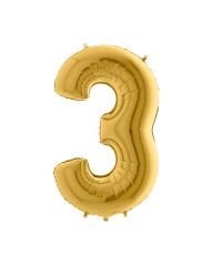 Rakam Folyo Balon 40'' (100cm) Gold 3