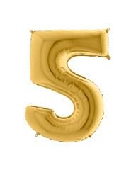 Rakam Folyo Balon 40'' (100cm) Gold 5