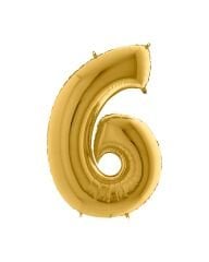 Rakam Folyo Balon 40'' (100cm) Gold 6