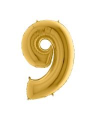 Rakam Folyo Balon 40'' (100cm) Gold 9