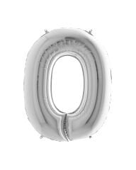 Rakam Folyo Balon 40'' (100cm) Silver 0