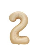 Rakam Folyo Balon 40'' (100cm) Karamel 2