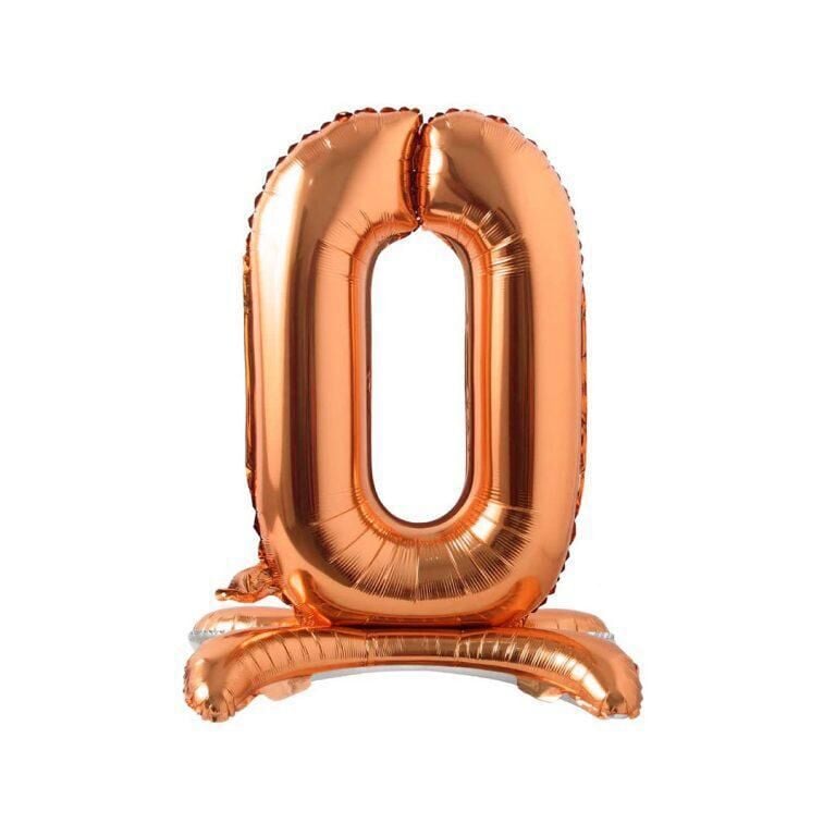 Ayaklı Rakam 32inç Folyo Balon Roze 0