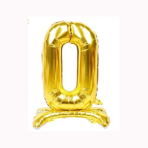 Ayaklı Rakam 32inç Folyo Balon Gold 0