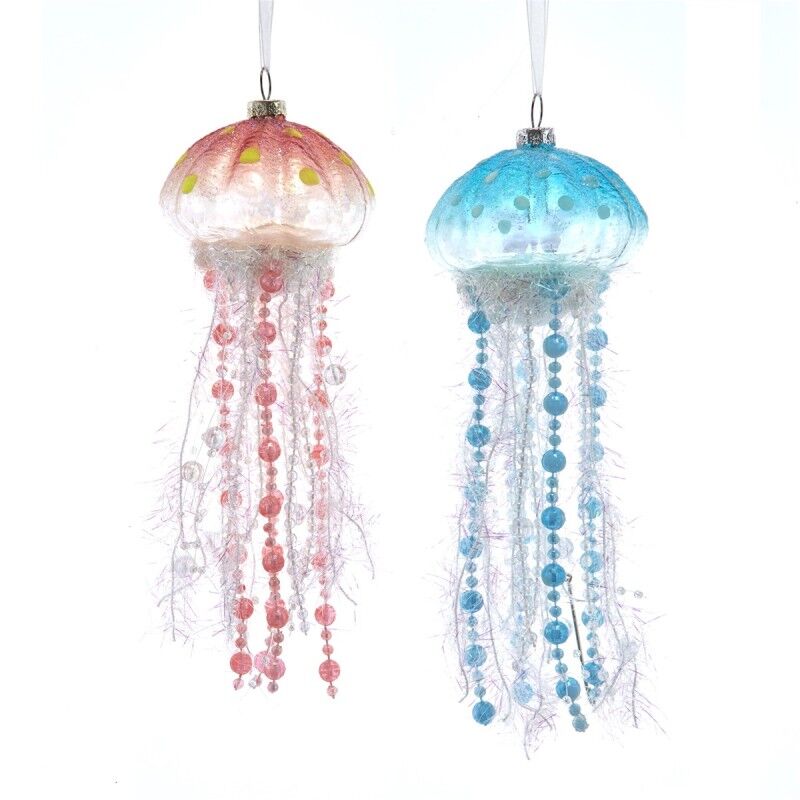 Denizanası Işıltılı Cam Dekoratif Süs 8,5'' -21,5cm