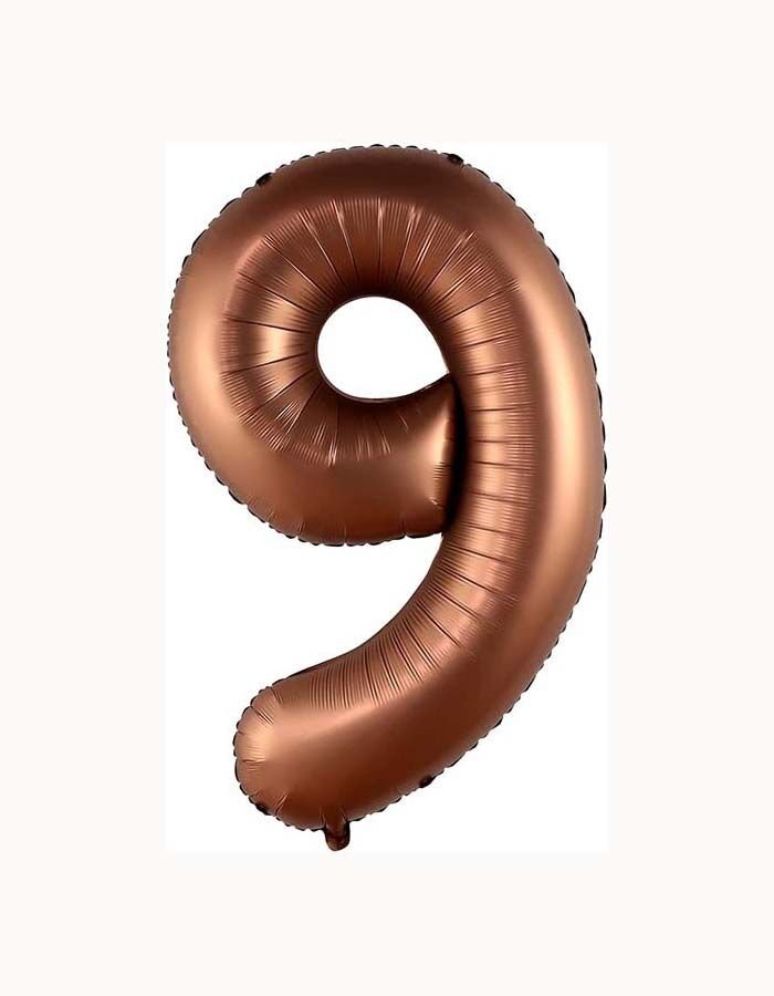 Rakam Folyo Balon 40'' (100cm) Çikolata 9