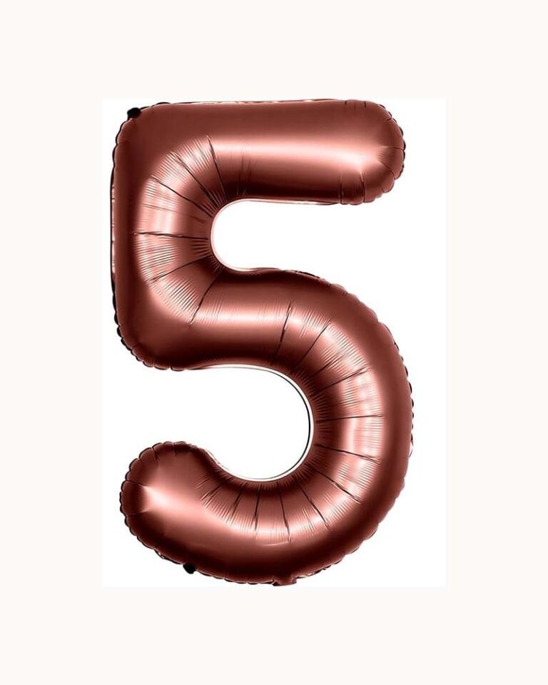 Rakam Folyo Balon 40'' (100cm) Çikolata 5