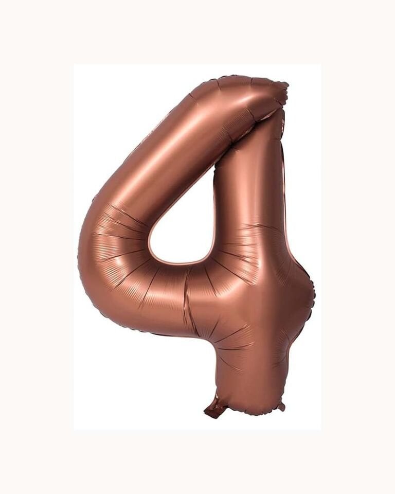 Rakam Folyo Balon 40'' (100cm) Çikolata 4