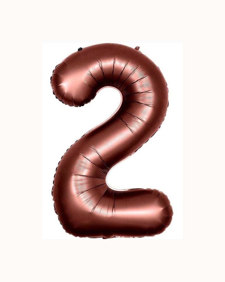 Rakam Folyo Balon 40'' (100cm) Çikolata 2