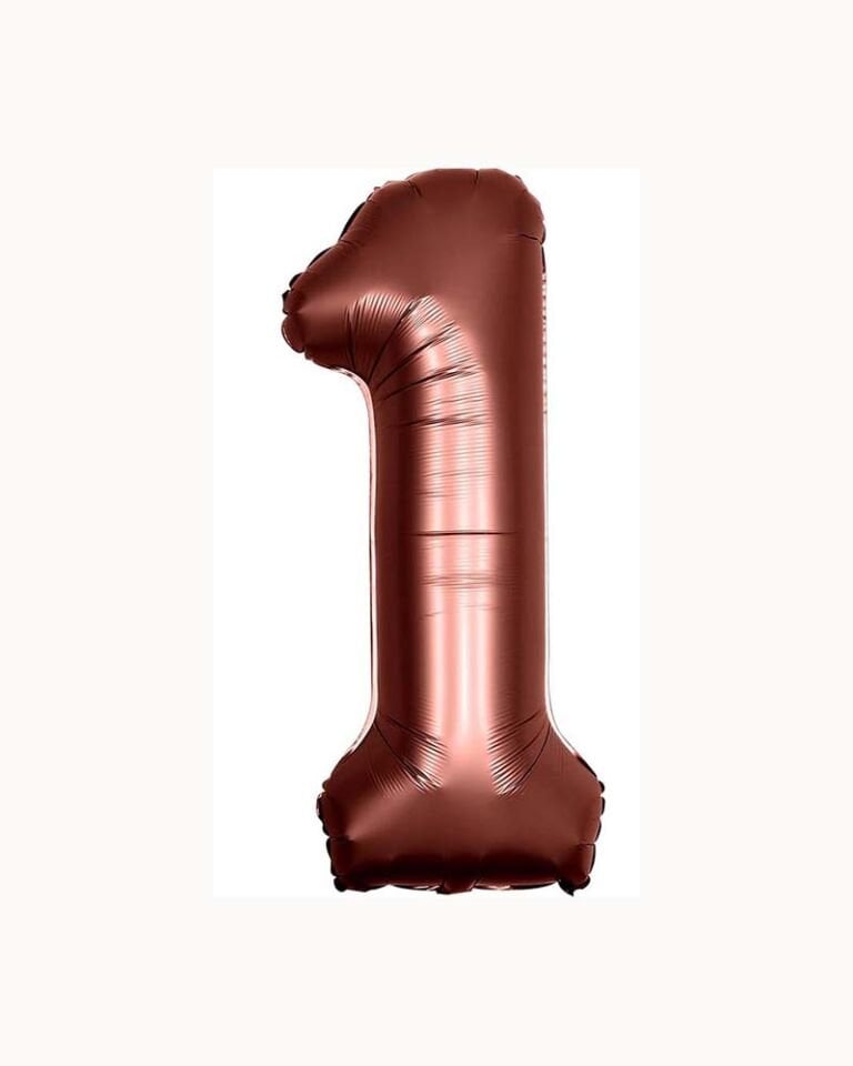 Rakam Folyo Balon 40'' (100cm) Çikolata 1
