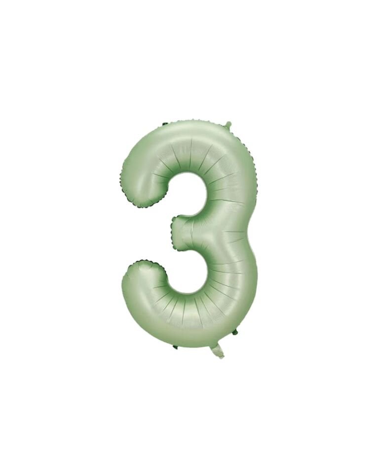Rakam Folyo Balon 40'' (100cm) Yeşil 3