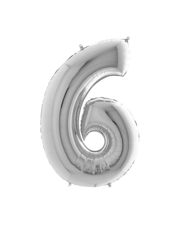 Rakam Folyo Balon 40'' (100cm) Silver 6