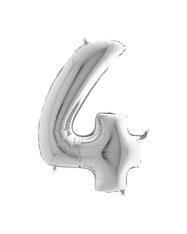 Rakam Folyo Balon 40'' (100cm) Silver 4