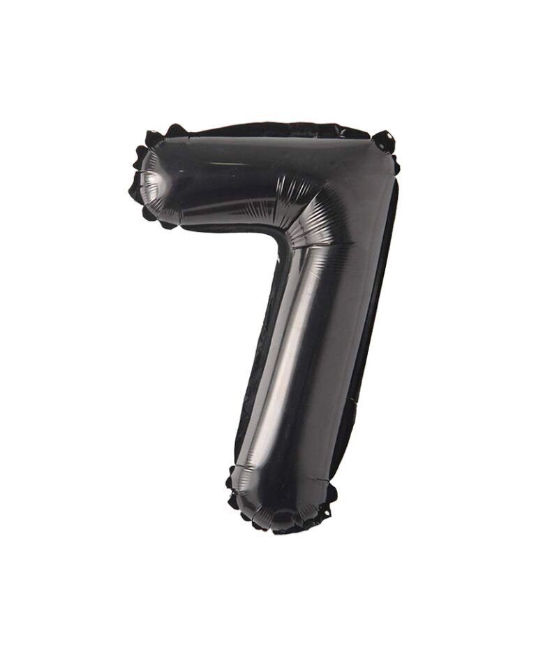 Rakam Folyo Balon 40'' (100cm) Siyah 7