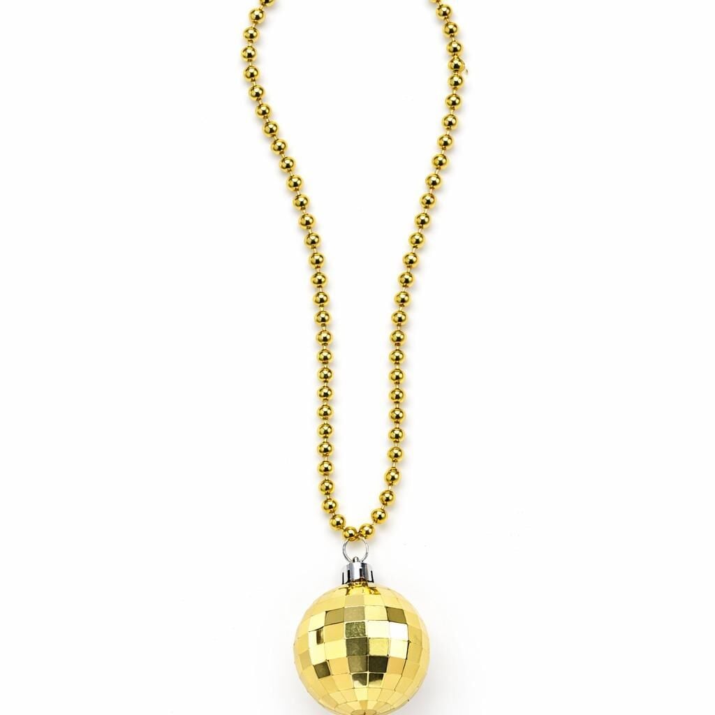 Retro Disko Topu Şekilli 80'ler 90'lar Plastik Kolye